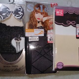 二―ハイ風タイツセット(タイツ/ストッキング)