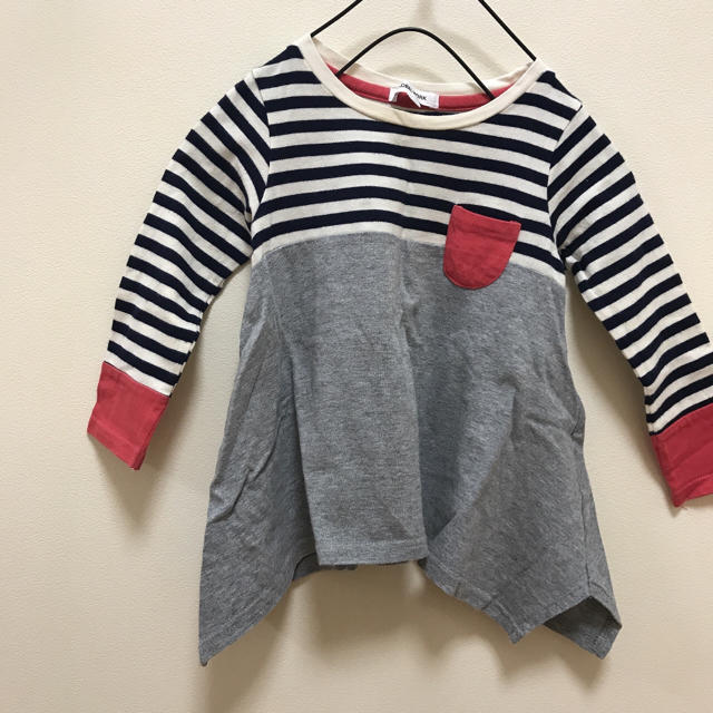 GLOBAL WORK(グローバルワーク)のグローバルワーク　チュニックワンピ　s キッズ/ベビー/マタニティのキッズ服女の子用(90cm~)(ワンピース)の商品写真