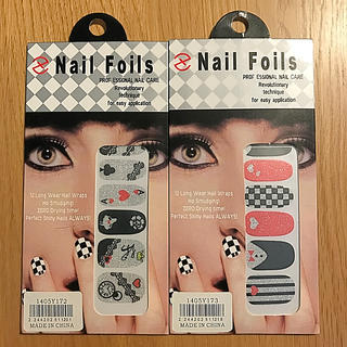Nail Foils 2枚セット(ネイル用品)