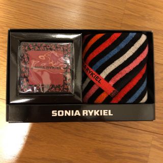 ソニアリキエル(SONIA RYKIEL)の【新品】ソニアリキエル　ハンカチ＆ミラーセット(ハンカチ)