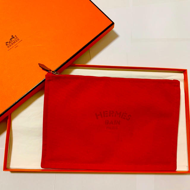 超美品❗️HERMES  エルメス　ヨッティング フラットポーチ GM