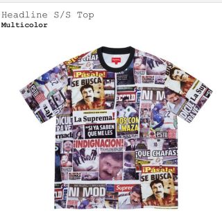 シュプリーム(Supreme)のsupreme headline S/S top multicolor XL(Tシャツ/カットソー(半袖/袖なし))