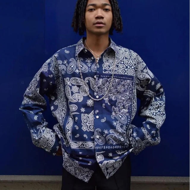 MIYAGIHIDETAKA BANDANA shirt バンダナシャツ