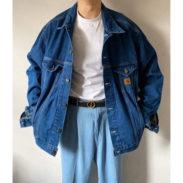 carhartt - vintage 90s xxxxl 超オーバーサイズ デニムジャケット G