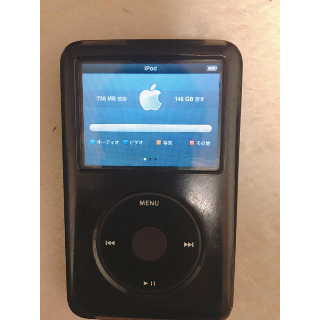 Apple(アップル)のiPod classic 160GB  スマホ/家電/カメラのオーディオ機器(ポータブルプレーヤー)の商品写真