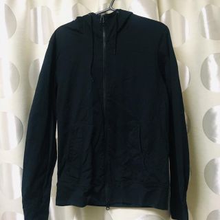 ヘルムートラング(HELMUT LANG)のHELMUT LANG パーカー　黒　S(パーカー)