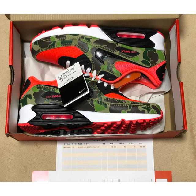 国内28  AIR MAX 90 DUCK CAMO atmos アトモス