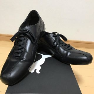 ˚✧ PUMA BLACK LABEL レザーハイカットレースアップスニーカー