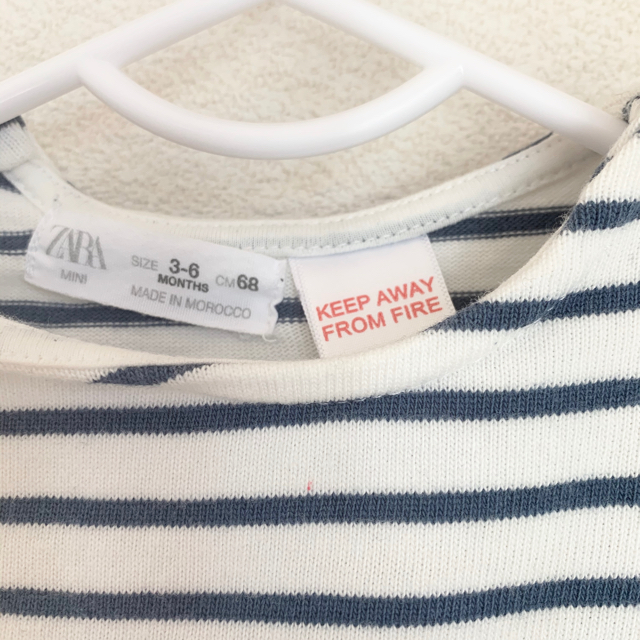 ZARA KIDS(ザラキッズ)のZARAベビー　ボーダーロンT キッズ/ベビー/マタニティのベビー服(~85cm)(Ｔシャツ)の商品写真