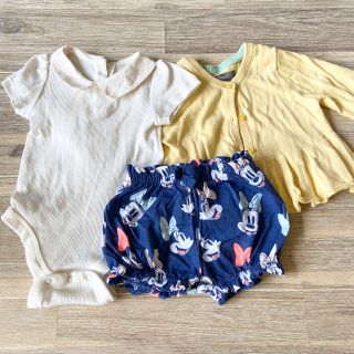 ベビーギャップ(babyGAP)のbabygap disney ２点セット(ロンパース)