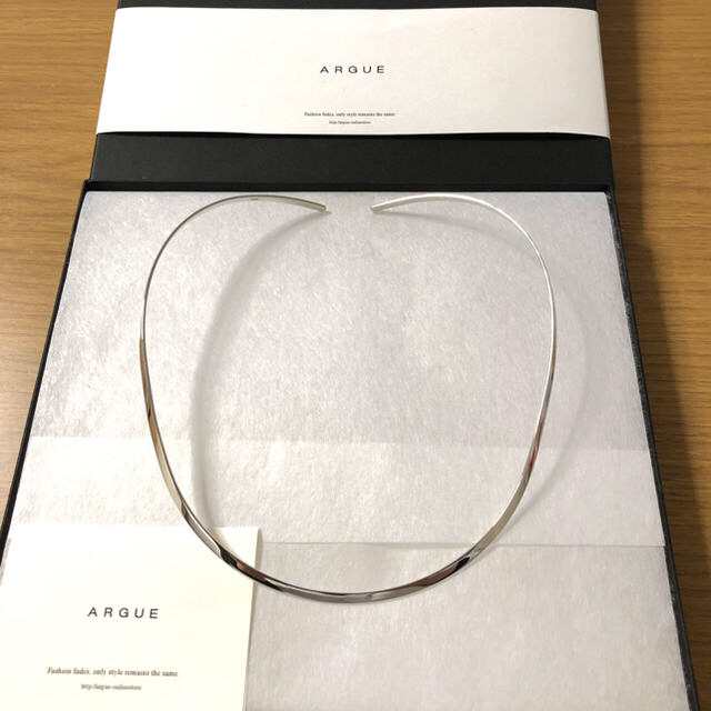 argue Silver.925 plain choker チョーカー 高級素材使用ブランド