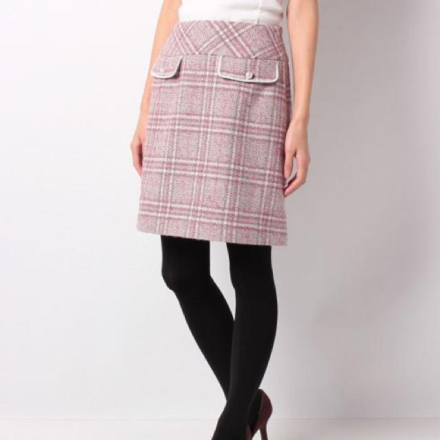 LAISSE PASSE(レッセパッセ)のループMIXグレンチェック♡レッセパッセ レディースのスカート(ひざ丈スカート)の商品写真