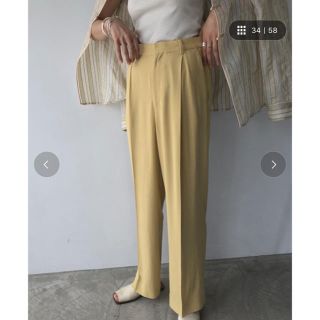 トゥデイフル(TODAYFUL)のTODAYFUL  Georgette Rough Trousers(カジュアルパンツ)