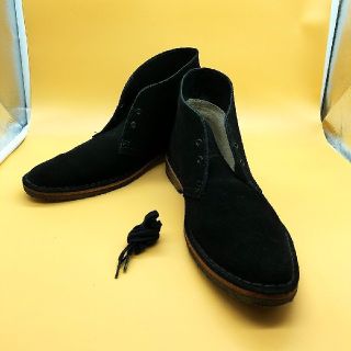 クラークス(Clarks)のクラークスオリジナルズ　デザートブーツ　黒　US7　中古(ブーツ)