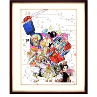 シュウエイシャ(集英社)のONE PIECE ワンピース 高級複製原画 JC91巻カバーイラスト 新品(イラスト集/原画集)