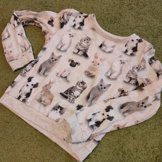 エイチアンドエム(H&M)のアニマルいっぱい☆h&m スウェット　120 130(Tシャツ/カットソー)