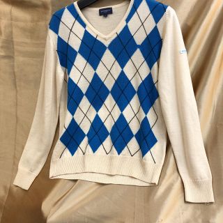 バーバリー(BURBERRY)の[BURBERRYゴルフ]アーガイルニットL(ウエア)