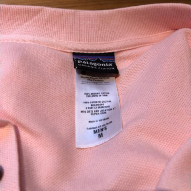 patagonia(パタゴニア)のPatagonia パタゴニア　ポロシャツ　ピンク　MENS Mサイズ メンズのトップス(ポロシャツ)の商品写真