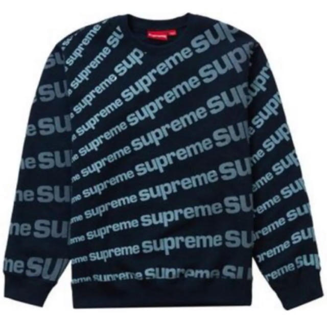 【新品L】Supreme Radial Crewneck 紺