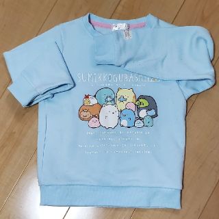 サンエックス(サンエックス)のすみっコぐらし トレーナー 水色 140cm(Tシャツ/カットソー)