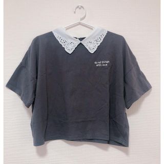 ウィゴー(WEGO)の襟付き刺繍ロゴTシャツ(Tシャツ(半袖/袖なし))