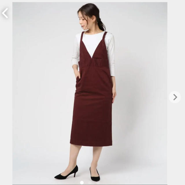 ROSE BUD(ローズバッド)のロング丈ジャンパースカート レディースのスカート(ロングスカート)の商品写真