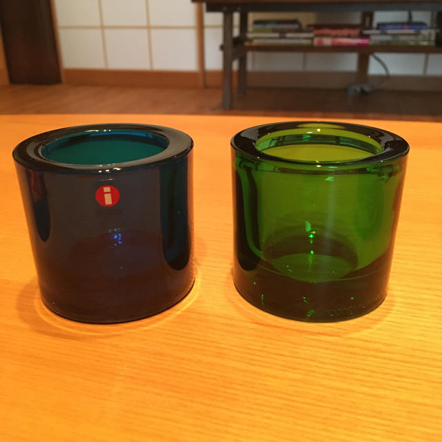 iittala(イッタラ)のイッタラ　　キャンドルホルダー　ターコイズのみ コスメ/美容のリラクゼーション(キャンドル)の商品写真