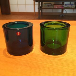 イッタラ(iittala)のイッタラ　　キャンドルホルダー　ターコイズのみ(キャンドル)