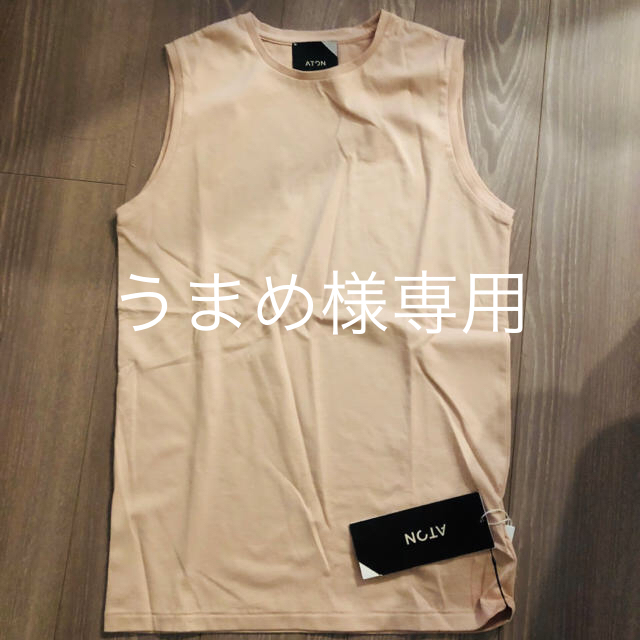 Demi-Luxe BEAMS(デミルクスビームス)の専用ATONエイトン レディースTシャツカットソー くすみ系ピンク新品未使用 レディースのトップス(Tシャツ(半袖/袖なし))の商品写真