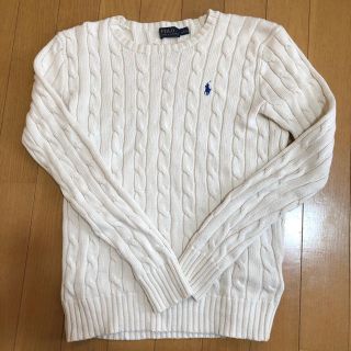 ポロラルフローレン(POLO RALPH LAUREN)のラルフローレン　白ニット(ニット/セーター)