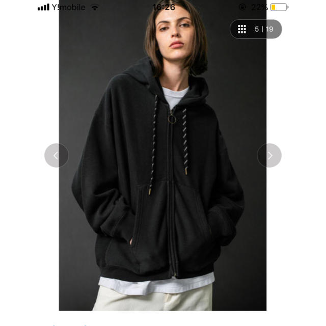 BEAUTY&YOUTH UNITED ARROWS(ビューティアンドユースユナイテッドアローズ)のmonkey timeクロップドオーバーサイズパーカー メンズのトップス(パーカー)の商品写真