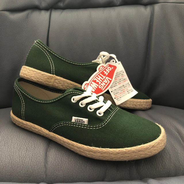 VANS(ヴァンズ)のVANS スニーカー　22.5cm 緑色 キッズ/ベビー/マタニティのキッズ靴/シューズ(15cm~)(スニーカー)の商品写真