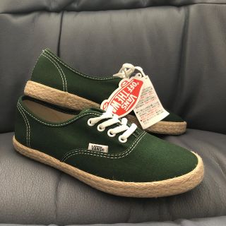 ヴァンズ(VANS)のVANS スニーカー　22.5cm 緑色(スニーカー)