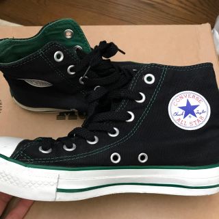 コンバース(CONVERSE)のconverse ハイカット ブラック&グリーン(スニーカー)