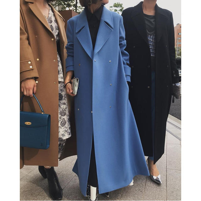 AMERI  BELT FLARE LONG COAT