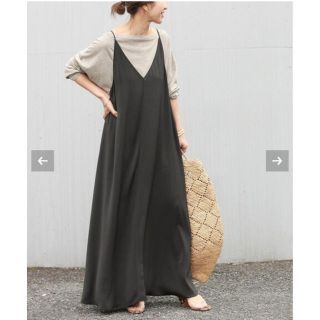 プラージュ(Plage)のPlage  新品★バックギャザーキャミワンピース38 サイズ★(ロングワンピース/マキシワンピース)