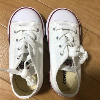 コンバース(CONVERSE)のコンバース   白　15センチ(スニーカー)