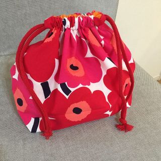 マリメッコ(marimekko)のハンドメイド お弁当袋  巾着 マリメッコ生地(弁当用品)