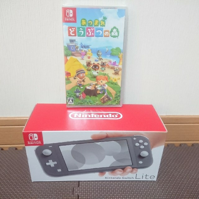 ニンテンドースイッチ ライト グレー 本体 あつまれどうぶつの森