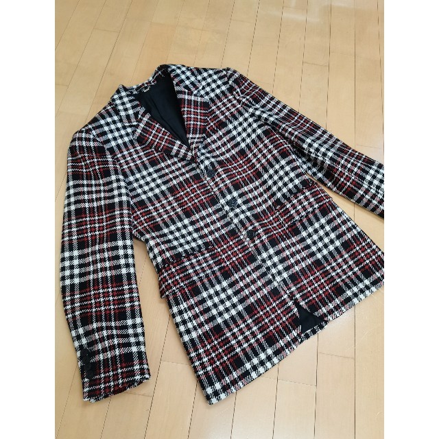 BURBERRY - 新品未使用 バーバリー チェック ツイードジャケット の BURBERRY - 新品未使用 バーバリー チェック ツイードジャケット の