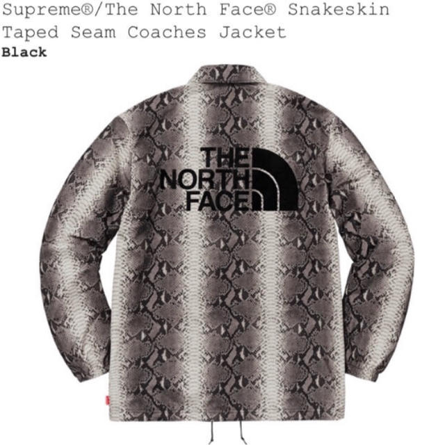 希少 XL supreme the north face snakeskin