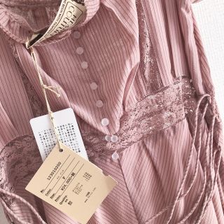 deicy me couture ピンストライプレースmixドレス