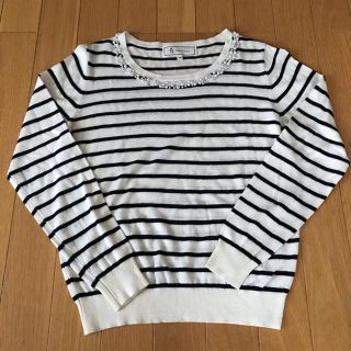 ロペピクニック(Rope' Picnic)の★とし様専用★♡美品♡ロペピクニック ビジュー付きボーダー春ニット(ニット/セーター)