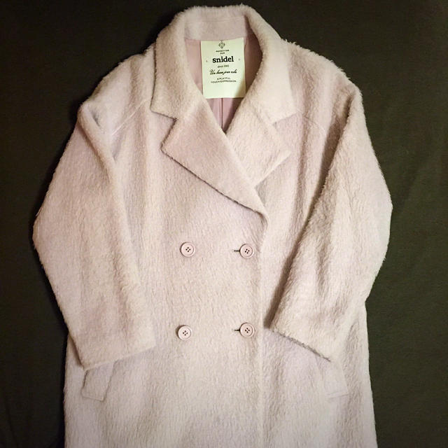 SNIDEL(スナイデル)のスナイデルロングコートピンク レディースのジャケット/アウター(ロングコート)の商品写真