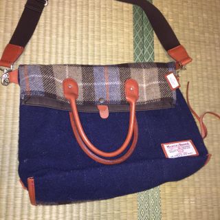 ハリスツイード(Harris Tweed)のROOTETOTE＆ハリーツイードコラボバック☆ツーウェイ☆(ショルダーバッグ)