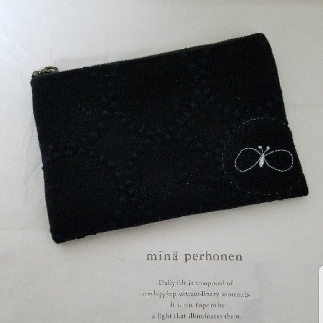 mina perhonen(ミナペルホネン)のdop タンバリン&chocho✨ポーチ✨ ハンドメイドのファッション小物(ポーチ)の商品写真