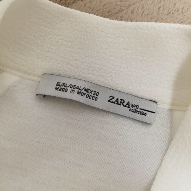 ZARA(ザラ)のZARA リボン付きノースリーブ レディースのトップス(Tシャツ(半袖/袖なし))の商品写真