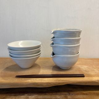 新品　陶器　陶芸作家　おまかせ片口小鉢4個B(食器)