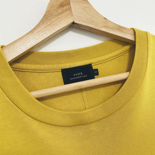 STUDIOUS(ステュディオス)のSLICK Tシャツ カットソー カラシ色 オーバーTシャツ メンズのトップス(Tシャツ/カットソー(半袖/袖なし))の商品写真
