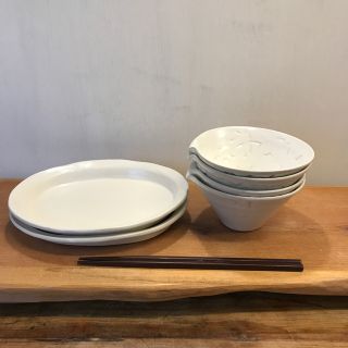 しおしんまむ様専用　新品　陶器　陶芸作家　おまかせ片口小鉢4個E(食器)